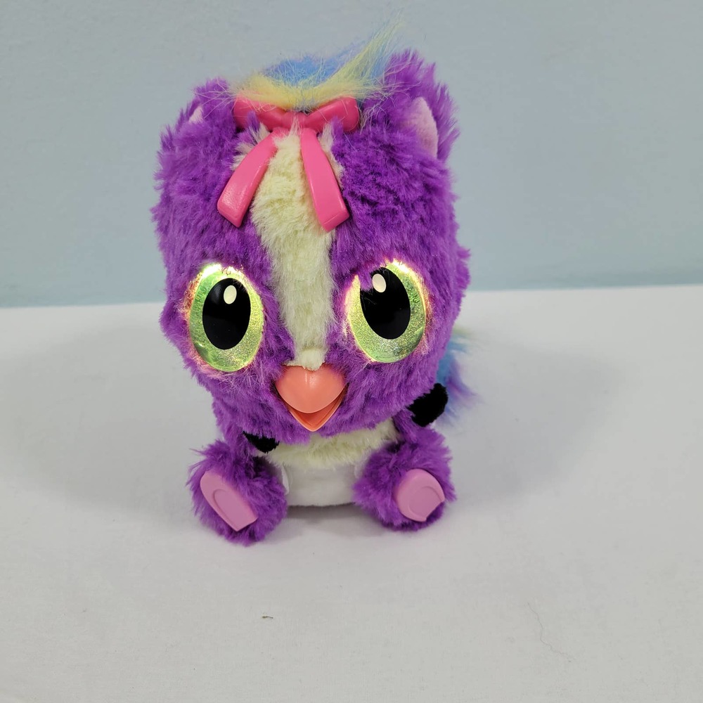 Hatchimal Hatchibabies Purple Interactive Toy, Talks & Light Up 61723-1clo11B
